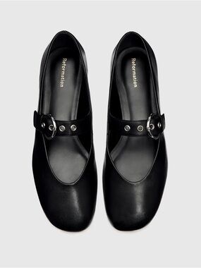 Reformation Black Ballet Flat